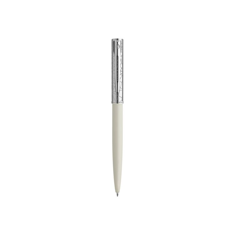 3026981745171-Waterman Allure Deluxe - Stylo à bille capuchon chromé - blanc-P_405130096_6-3