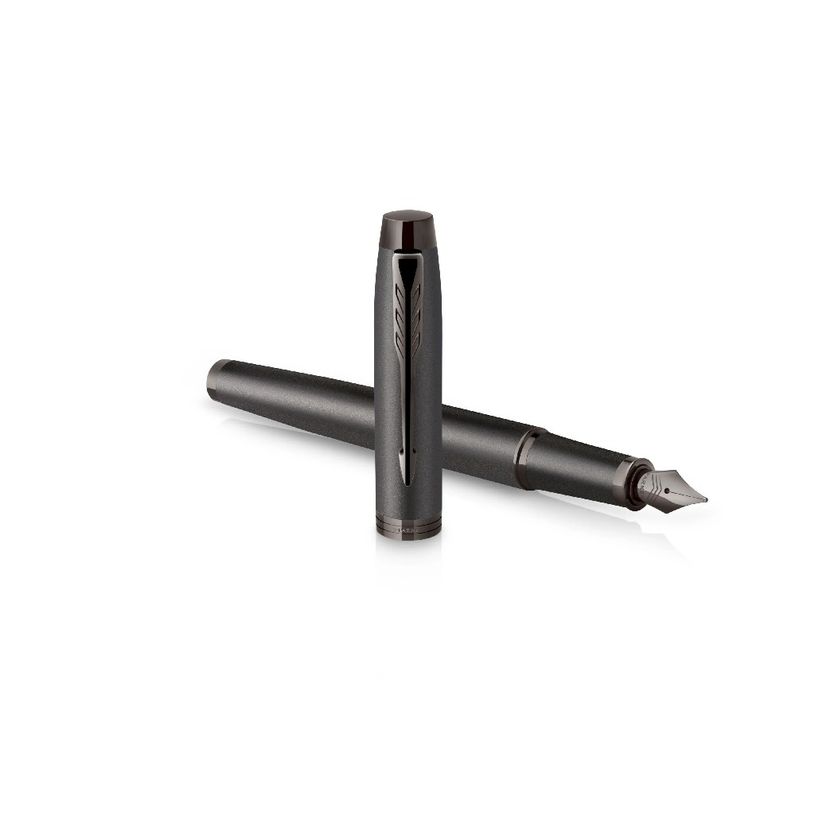 3026981729591-Parker IM Monochrome - Stylo plume gris acier - pointe moyenne-P_405130103_1-0