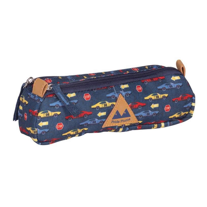 3661507117409-Trousse Poids Plume Vroum - 2 compartiments - bleu marine - Kid'Abord-P_405130138_1-0