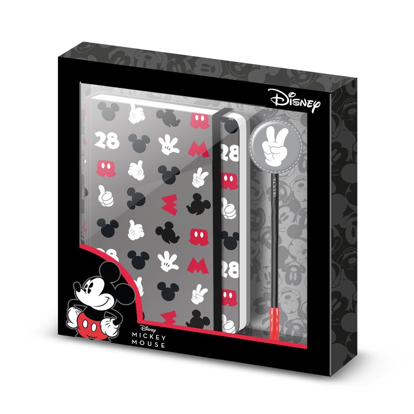 8445118043884-Coffret cadeau avec journal et stylo Mickey Mouse Grey - Karactermania-P_405130170_1-0