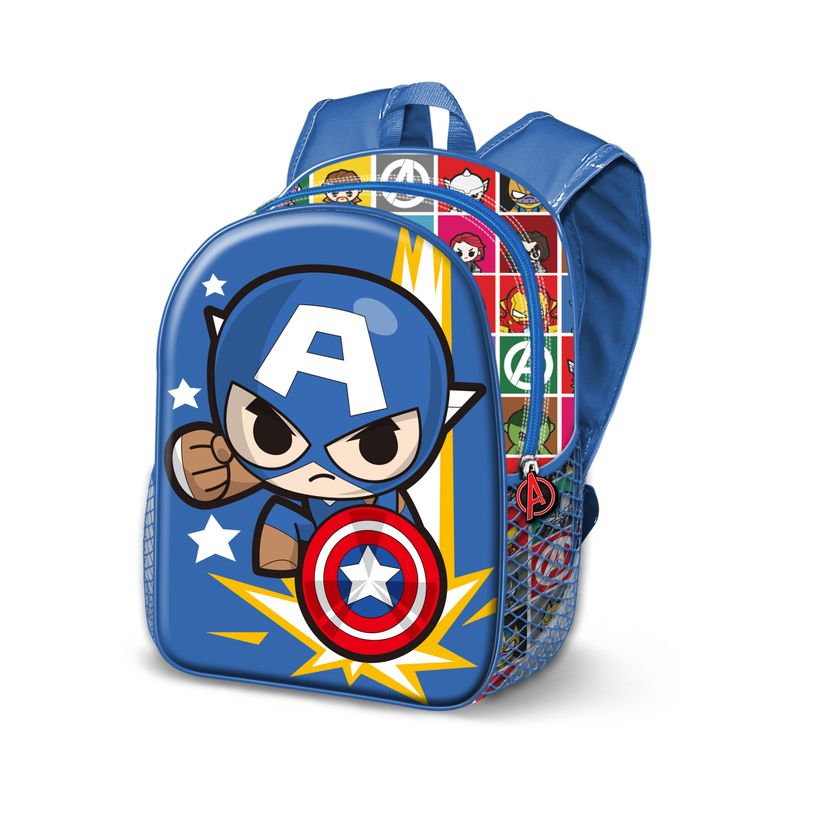 8445118044379-Captain America Punch - Sac à dos maternelle 3D - 1 compartiment - Karactermania-P_405130192_1-0
