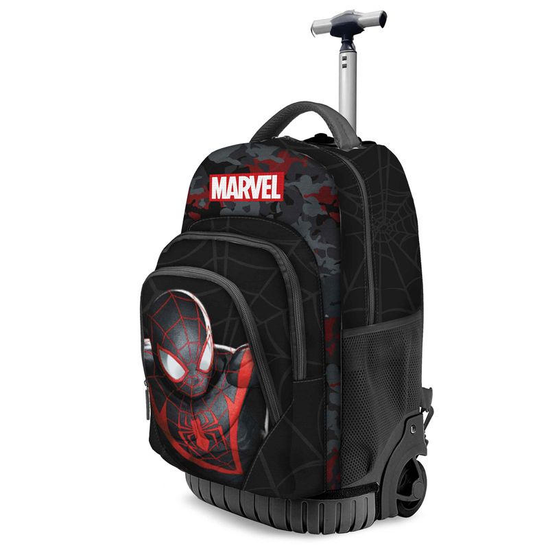 8445118047400-Spiderman Miles - Sac à dos à roulettes - 2 compartiments - 32 x 47 cm - Karactermania-P_405130222_1-0