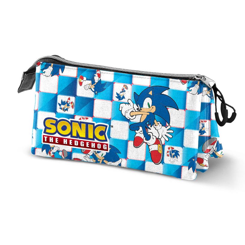 8445118047431-Sega Sonic Blue -Trousse 3 compartiments - Karactermania-P_405130224_1-0