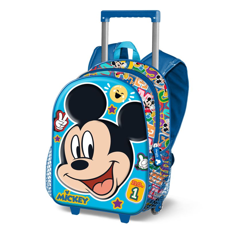 8445118047486-Mickey Mouse Blissy - Sac à dos à roulettes 3D - 1 compartiment - Karactermania-P_405130228_1-0