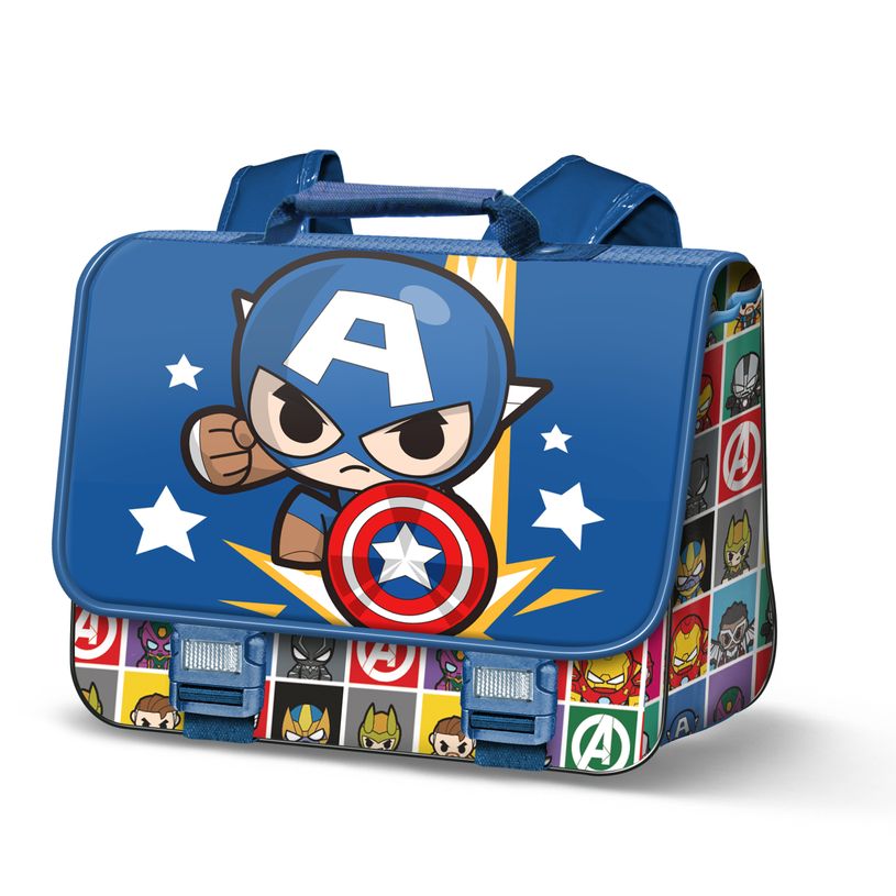 8445118049329-Captain America Punch - Cartable 38 cm - 1 compartiment - Karactermania-P_405130242_1-0