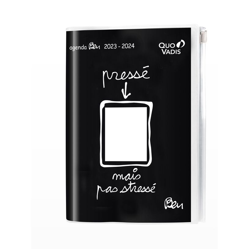 3371010503780-Agenda Ben - 1 jour par page - poche Zip - 12 x 17 cm - pressé mais pas stressé - Quo Va-P_405130317_1-0