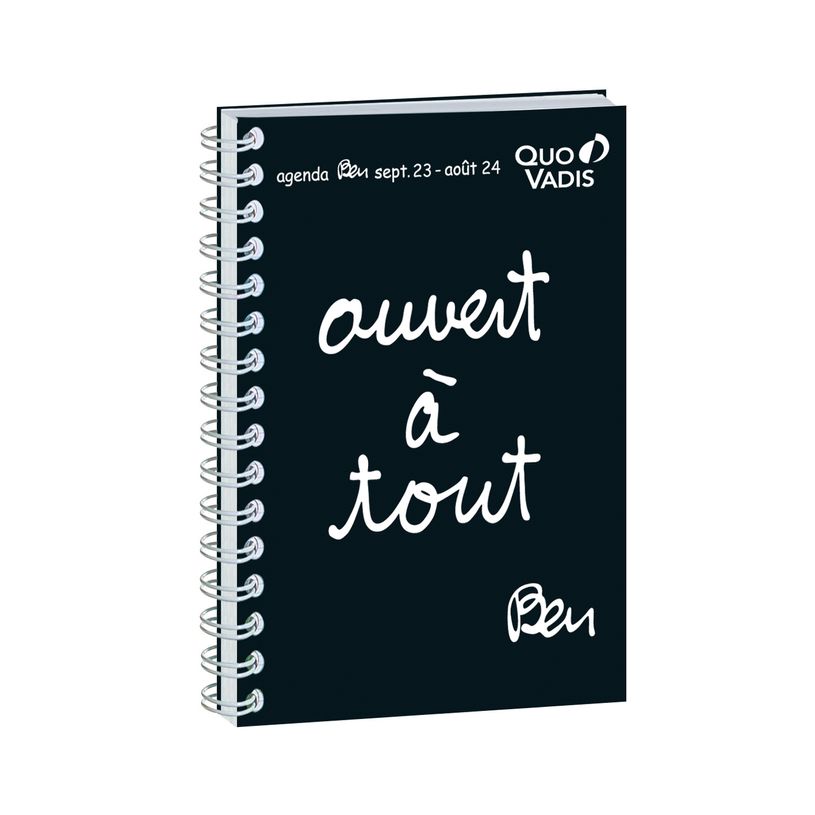 3371010503827-Agenda à spirale Ben - 1 jour par page - 12 x 17 cm - ouvert à tout - Quo Vadis-P_405130318_1-0