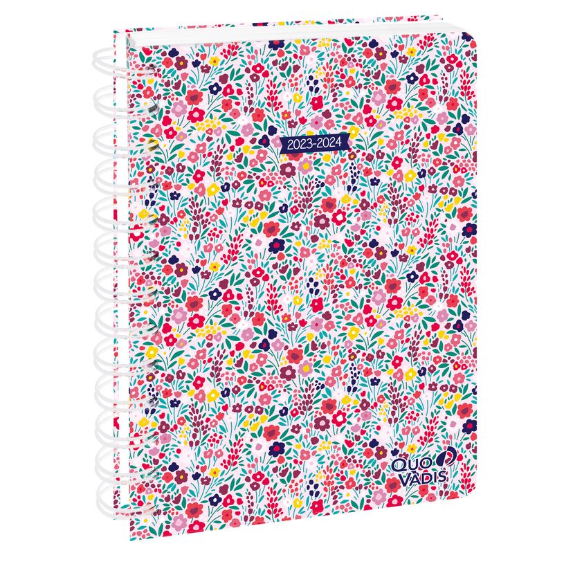 3371010503667-Agenda à spirale Daisy - 1 jour par page - 12 x 17 cm - rose - Quo Vadis-P_405130337_1-0