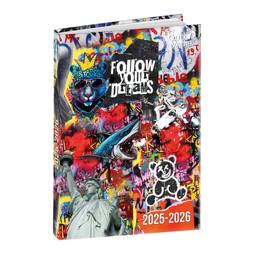 3371010472963-Agenda Graffiti - 1 jour par page - 12 x 17 cm - différents modèles disponibles - Quo Va-P_405130338_1-0