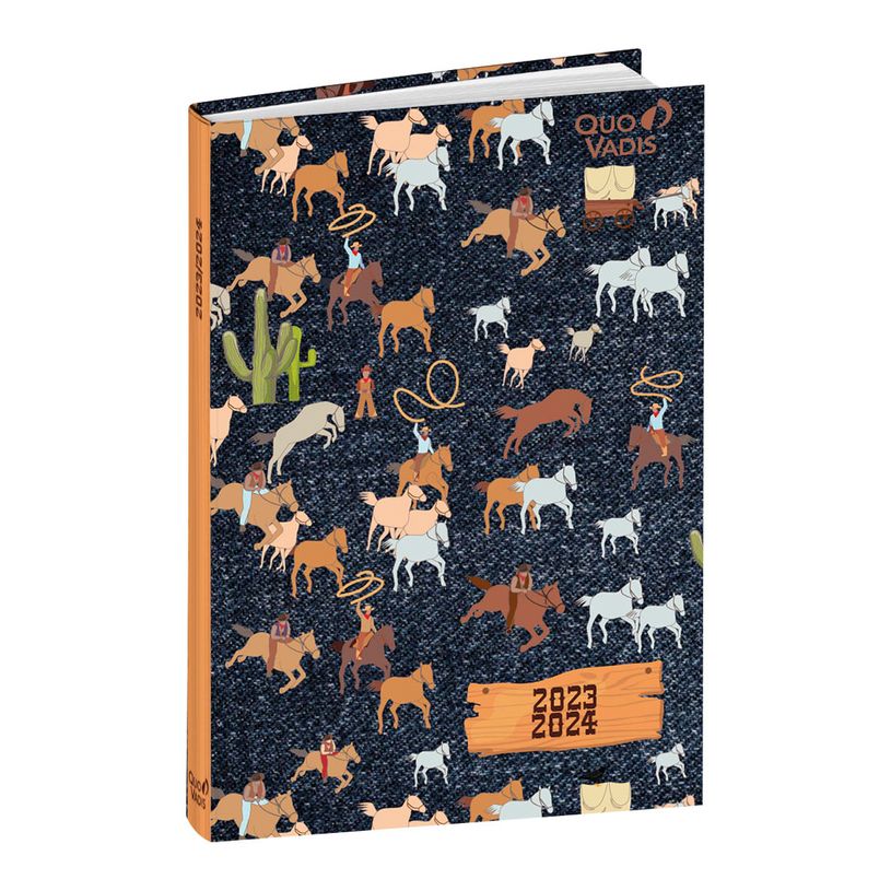 3371010496754-Agenda Louise & Arthur - 1 jour par page - 12 x 17 cm - cowboy - Quo Vadis-P_405130363_1-0