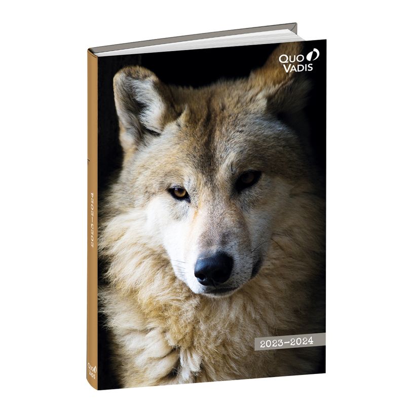 3371010496143-Agenda Mes Potes à Pattes avec planche de coloriage - 1 jour par page - 12 x 17 cm - loup-P_405130375_1-0