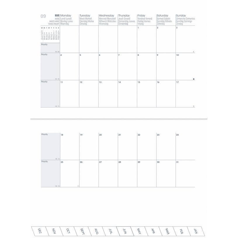 3371010500543-Agenda à élastique Pastel - 1 mois sur 2 pages - 16 mois - 10 x 15 cm - pêche - Quo Vad-P_405130397_2-1