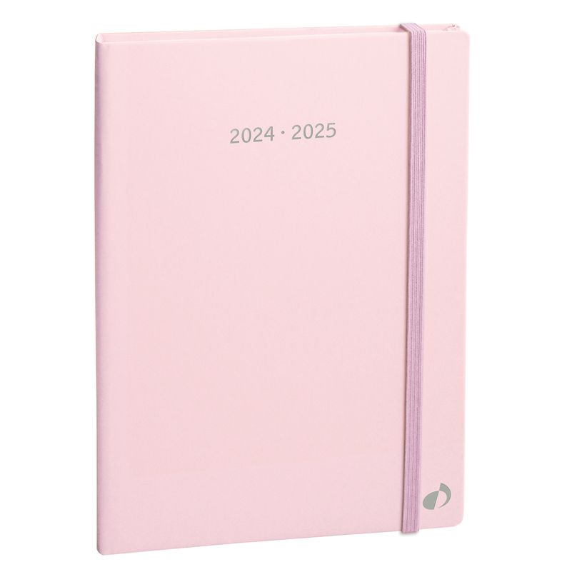 3371010500536-Agenda à élastique Pastel - 1 mois sur 2 pages - 16 mois - 10 x 15 cm - rose clair - Quo-P_405130398_1-0