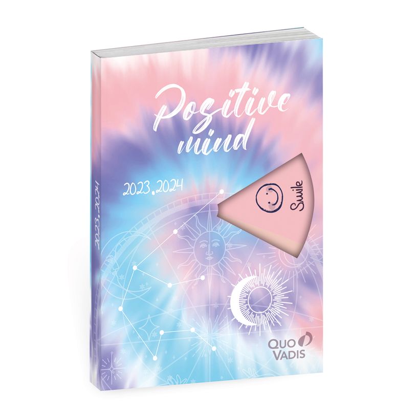 3371010498512-Agenda Positive Vibes avec roue à tourner - 1 jour par page - 12 x 17 cm - Tie and dye - -P_405130400_1-0