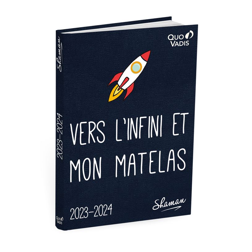 3371010497874-Agenda Shaman - 1 jour par page - 12 x 17 cm - vers l'infini et mon matelas - Quo Vadis-P_405130407_1-0