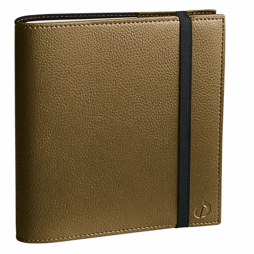 3371010498291-Agenda à élastique Time&Life Medium - 1 semaine sur 2 pages - 16 x 16 cm - kaki métalli-P_405130493_1-0