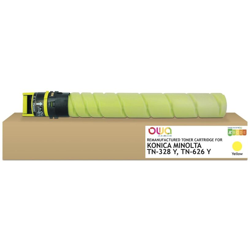 3112539851804-Cartouche laser remanufacturée Konica Minolta TN328/TN626 - jaune- Owa-P_405130729_1-0