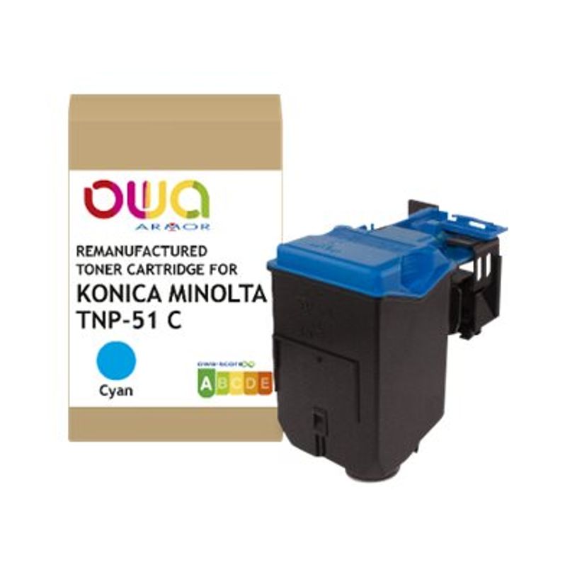 3112539861766-Cartouche laser remanufacturée Konica Minolta TNP51 - cyan - Owa-P_405130747_1-0