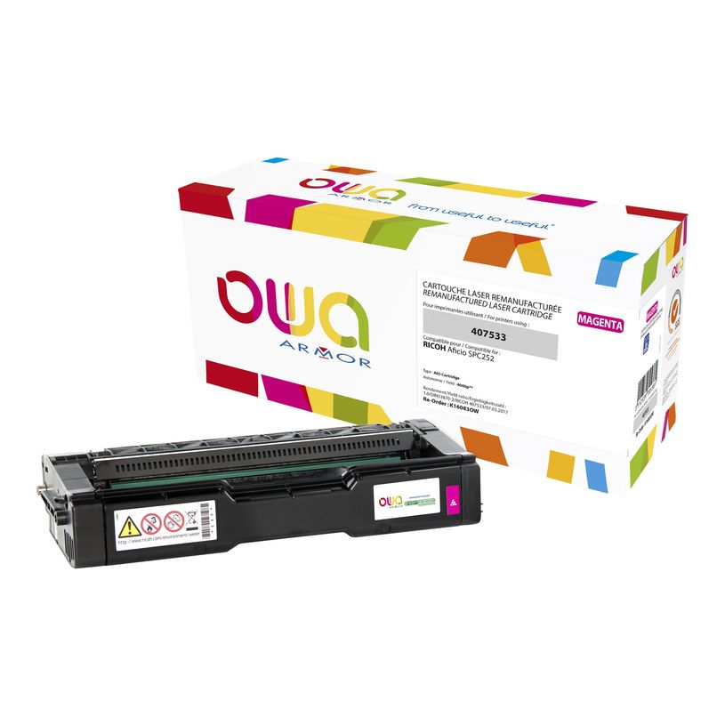 3112539705381-Cartouche laser remanufacturée Ricoh 407533 - magenta - Owa-P_405130913_1-0