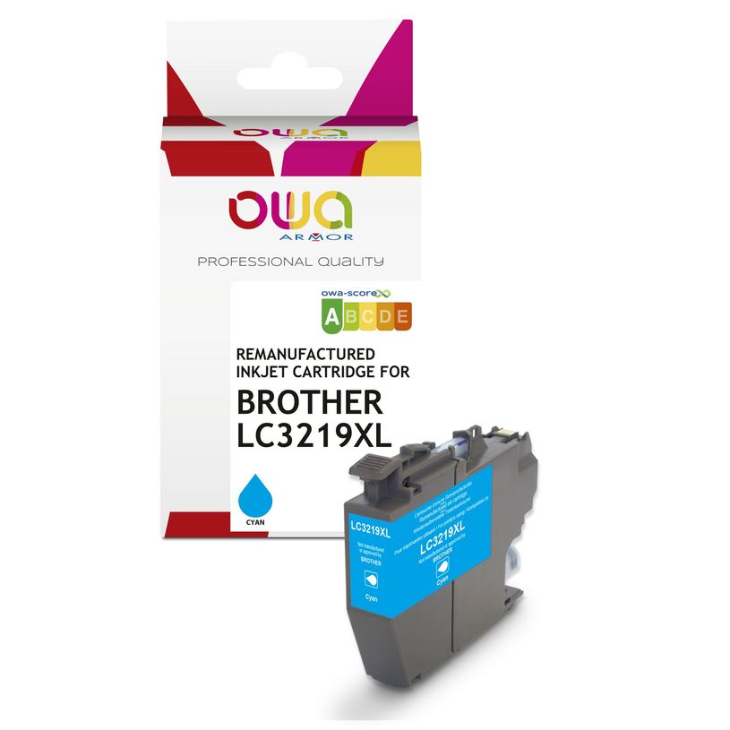 3112539812324-Cartouche remanufacturée Brother LC3219XL - cyan - Owa--0