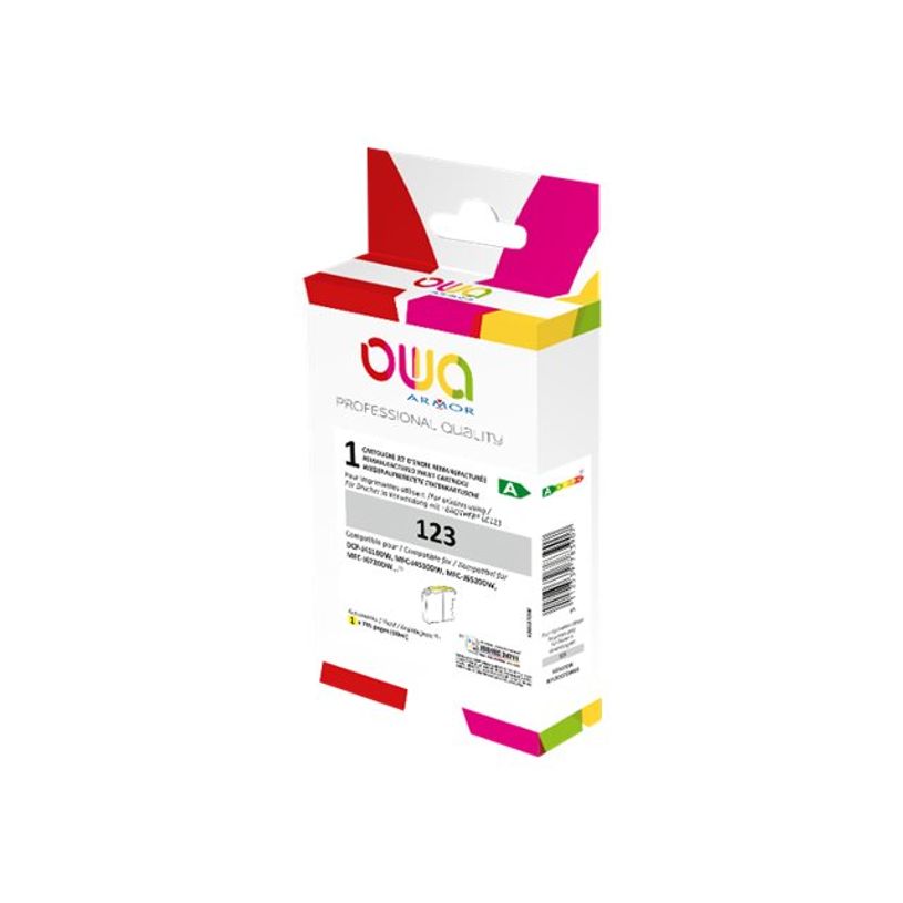 3112539783907-Cartouche remanufacturée Brother LC123 - jaune - Owa-P_405131015_2-1