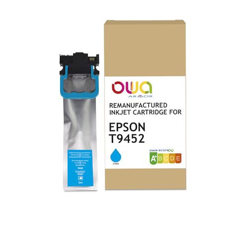 3112539839727-Cartouche remanufacturée Epson T9452XL - cyan - Owa-P_405131150_1-0