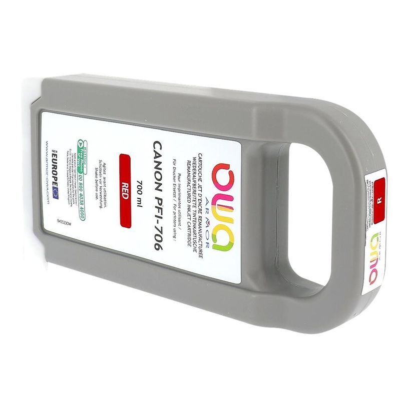 3112539753900-Cartouche remanufacturée Canon PFI-706 - rouge - Owa-P_405131167_1-0