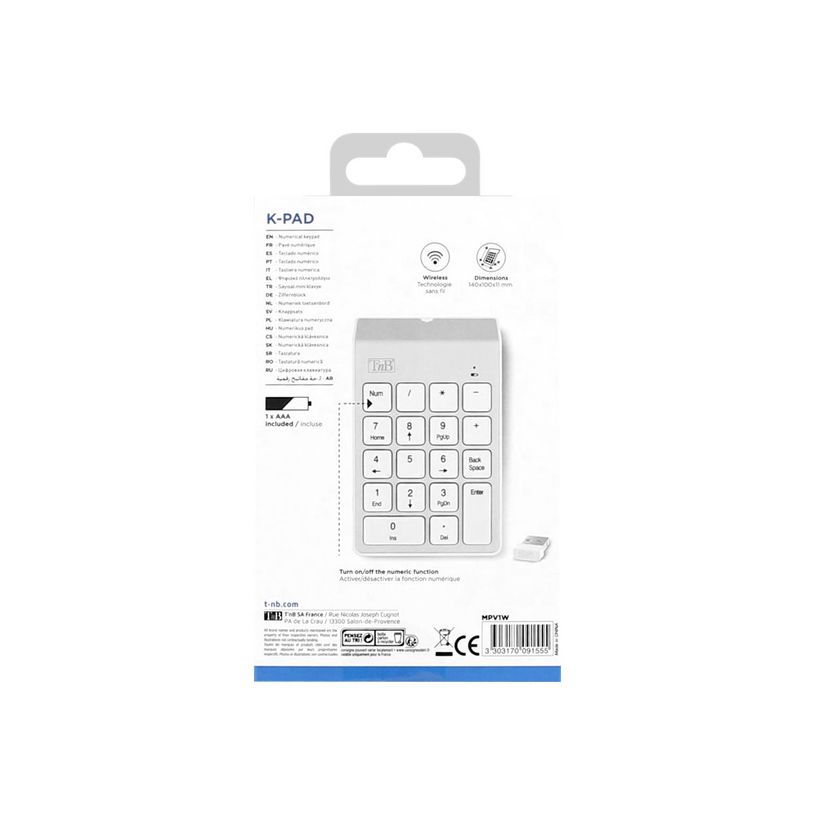 3303170091555-T'nB - pavé numérique sans fil - gris-P_405131447_5-4