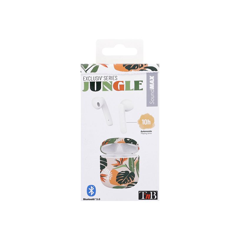 3303170109274-T'nB Exclusiv Jungle - Kit main libre - écouteur sans fil bluetooth - blanc boitier jungl-P_405131521_2-4