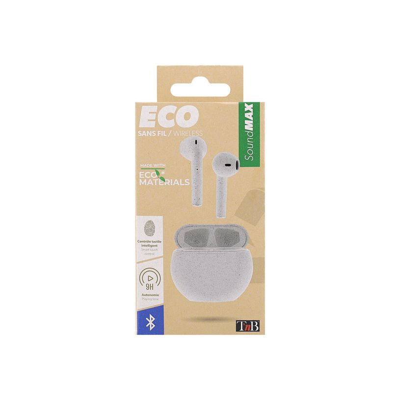 3303170108048-T'nB ECO - Kit main libre - écouteur sans fil bluetooth - blanc-P_405131524_4-3