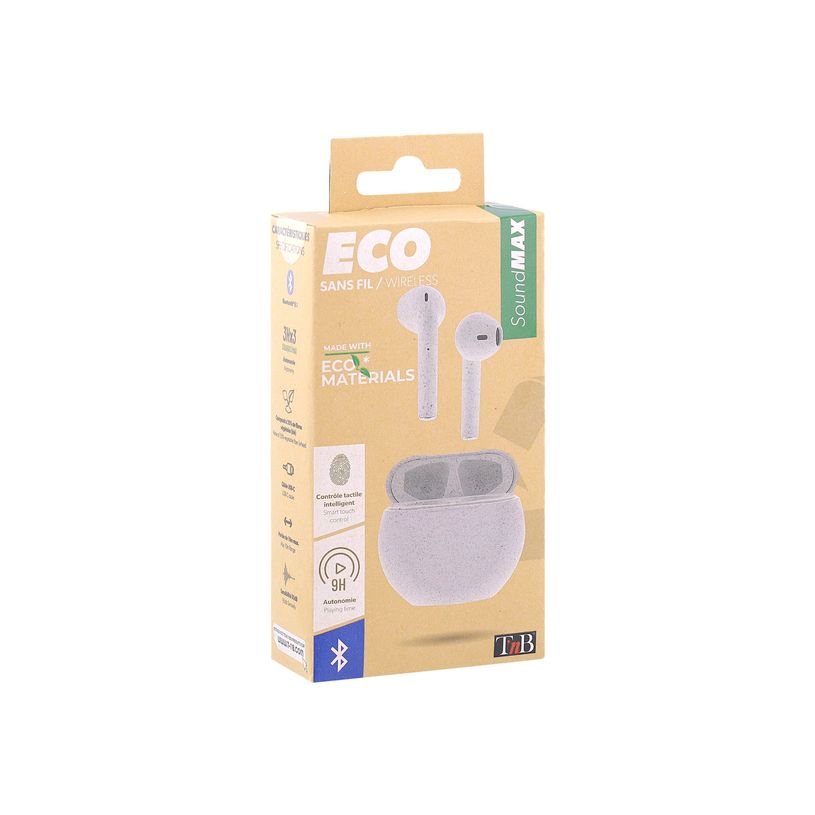 3303170108048-T'nB ECO - Kit main libre - écouteur sans fil bluetooth - blanc-P_405131524_5-4