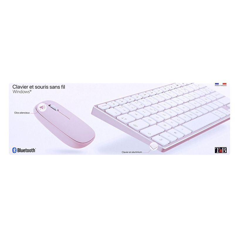 3303170111031-T'nB iClick - ensemble clavier sans fil et souris sans fil - rose-P_405131530_12-8
