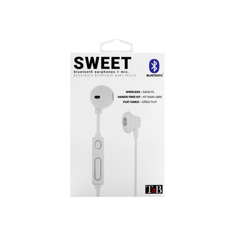 3303170097625-T'nB SWEET - Kit main libre - Ecouteurs filaire avec micro - intra-auriculaire - balnc-P_405131540_3-3