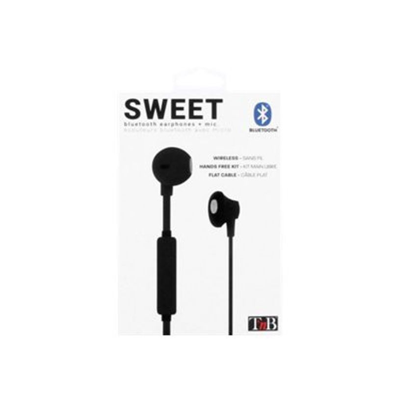 3303170098448-T'nB SWEET - Kit main libre - Ecouteurs filaire avec micro - intra-auriculaire - noir-P_405131541_3-4