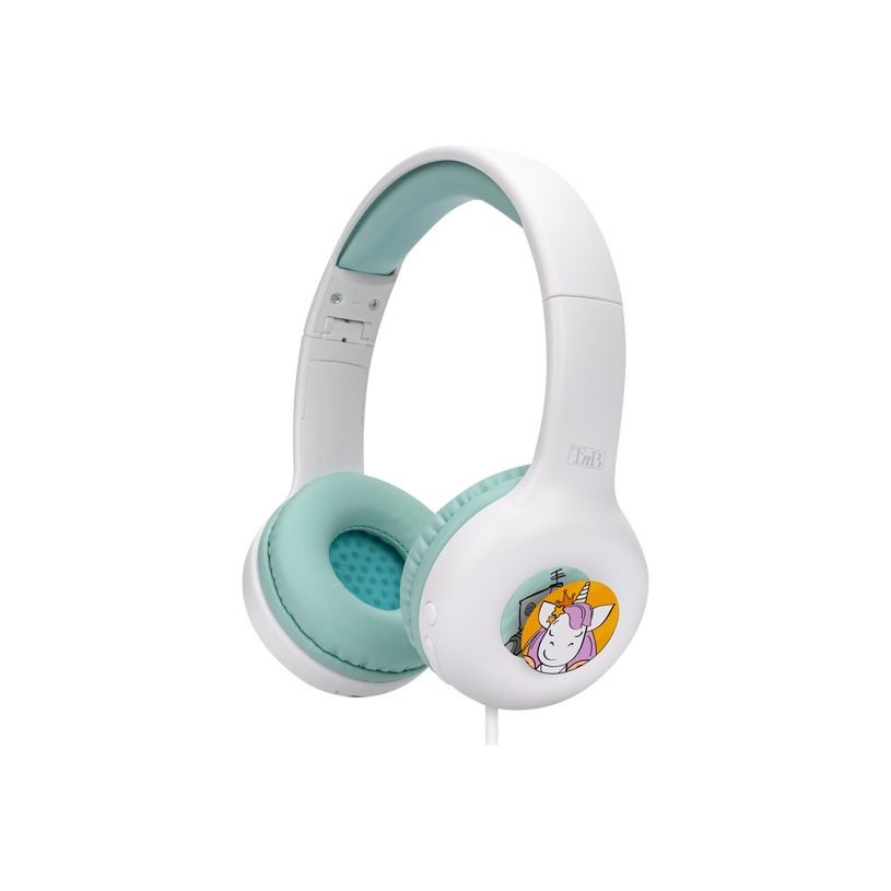 3303170107225-T'nB Kids KIDY - casque filaire pour enfants - blanc et vert-P_405131548_4-3