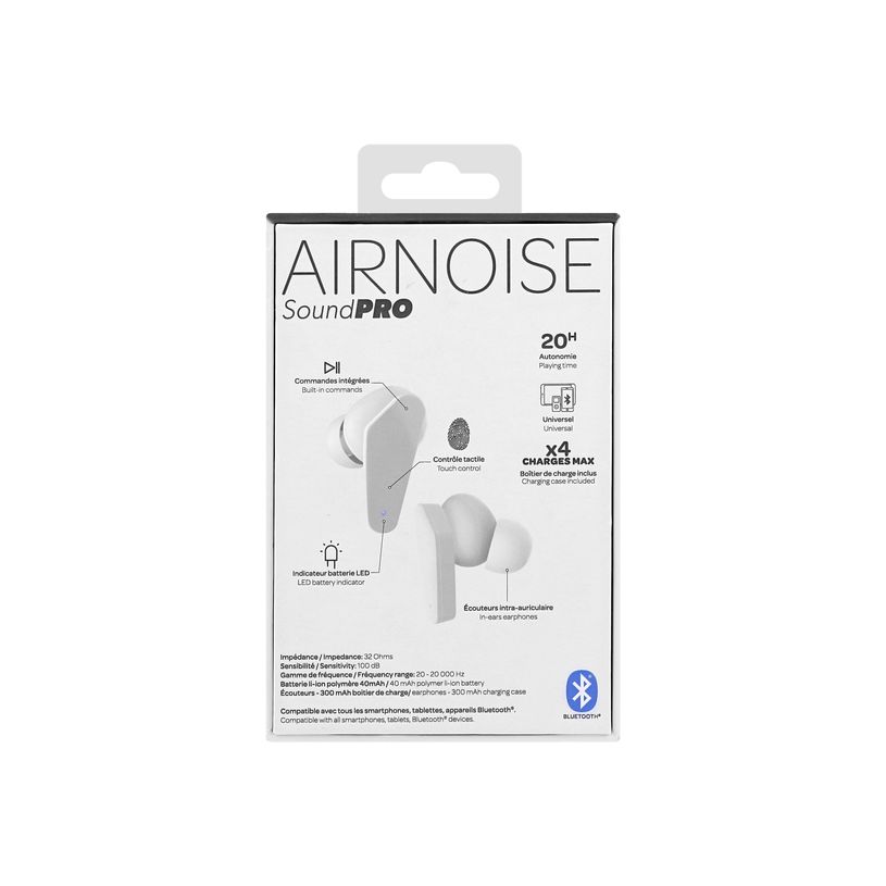 3303170104118-T'nB AIR NOISE - Kit main libre - écouteur sans fil bluetooth - blanc-P_405131551_5-4