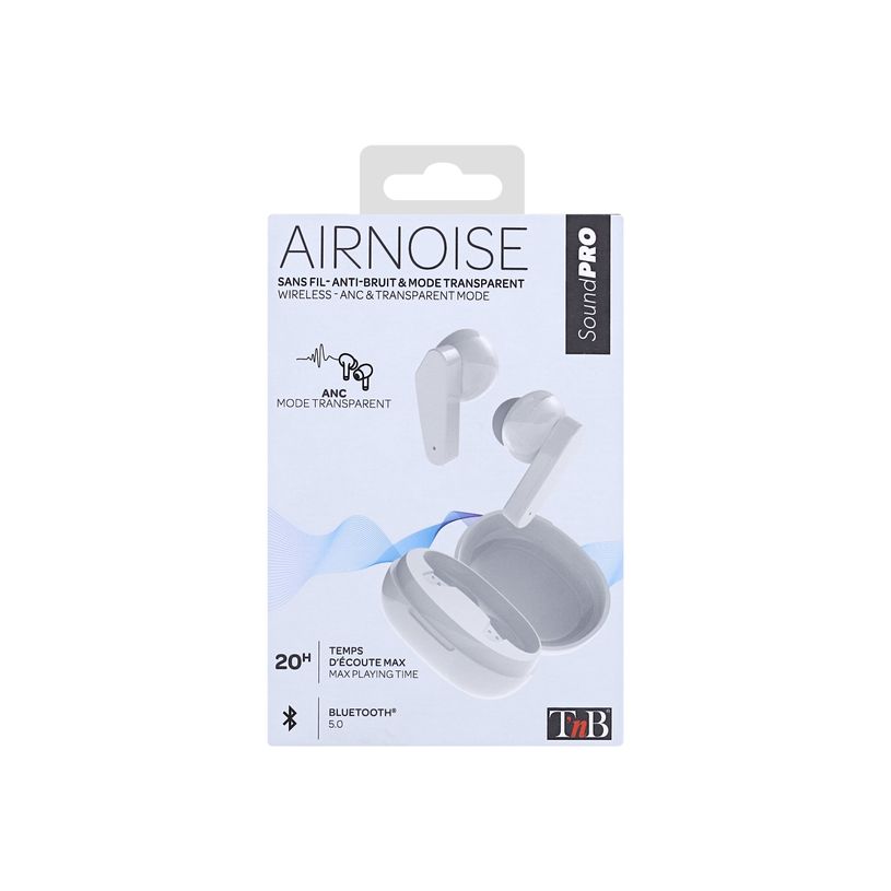 3303170104118-T'nB AIR NOISE - Kit main libre - écouteur sans fil bluetooth - blanc-P_405131551_7-6