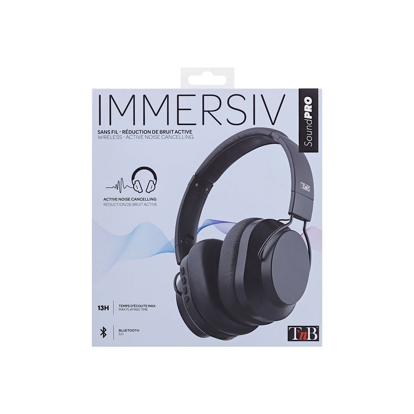 3303170104491-T'nB IMMERSIVE - casque sans fil avec micro - à réduction de bruit active - noir-P_405131552_5-4