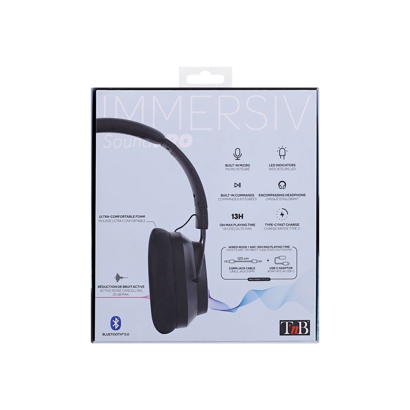 3303170104491-T'nB IMMERSIVE - casque sans fil avec micro - à réduction de bruit active - noir-P_405131552_7-6