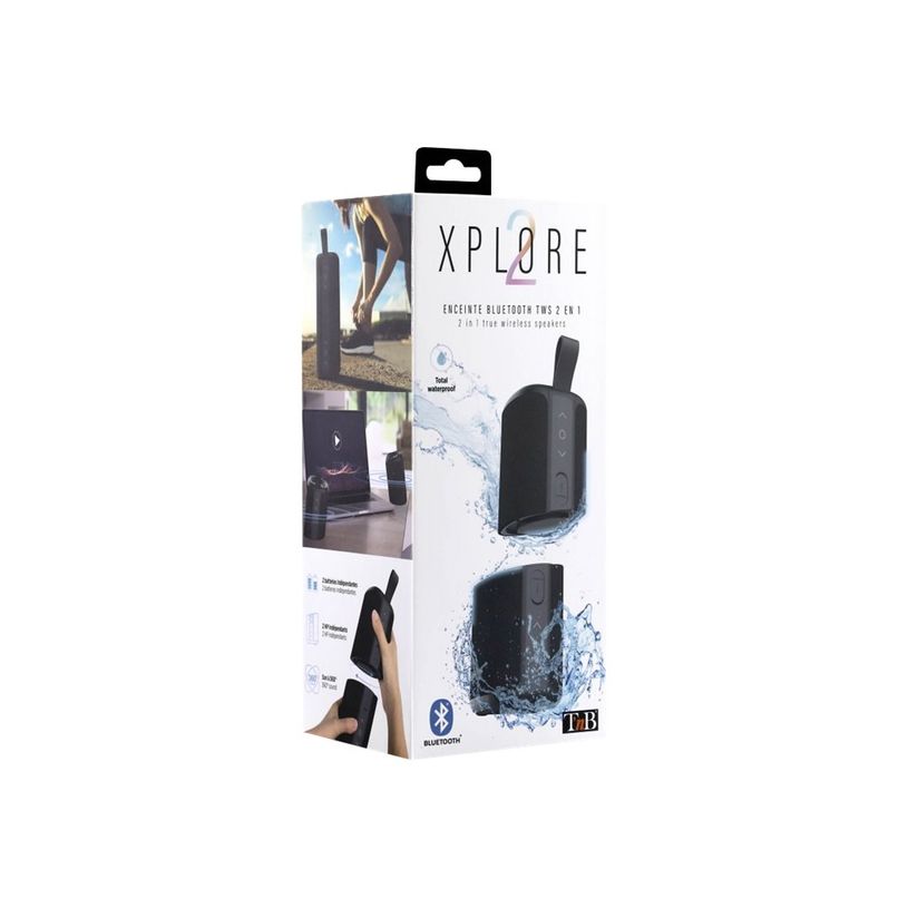 3303170097342-T'nB XPLORE - enceinte sans fil Bluetooth - waterproof - séparable en 2 - noir-P_405131553_2-6