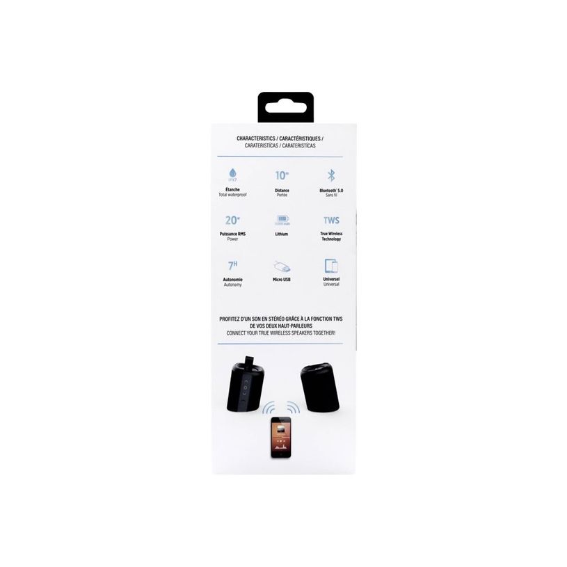 3303170097342-T'nB XPLORE - enceinte sans fil Bluetooth - waterproof - séparable en 2 - noir-P_405131553_3-7