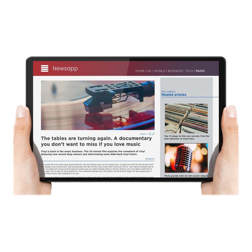 194552945459-Lenovo Tab M10 ZA5V (2nd Gen) - tablette 10,3" - 32 Go - gris ardoise-P_405131585_3-12