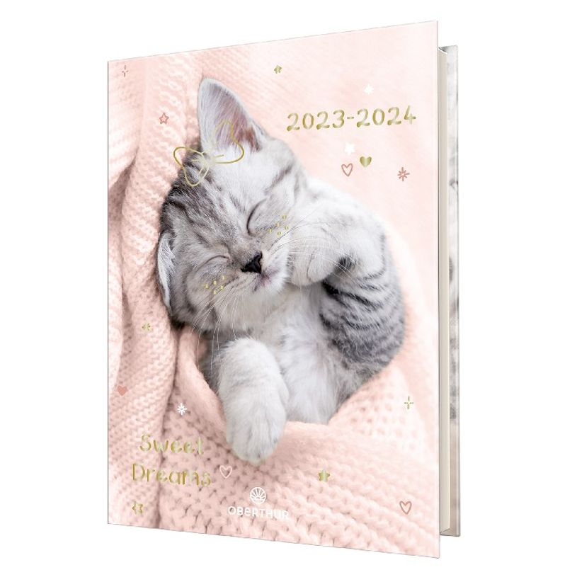 3664447143194-Agenda Chaton - 1 jour par page - 12,5 x 17,5 cm - interieur - Oberthur-P_405131776_1-0