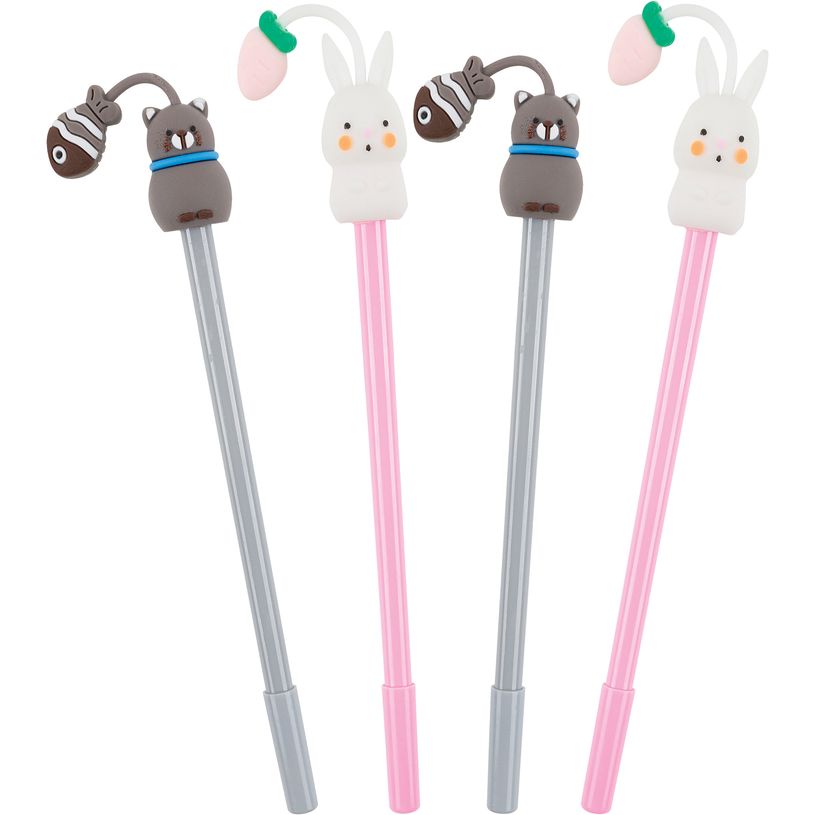 3664447147963-Stylo à encre gel animaux mignons - Oberthur-P_405131794_1-0
