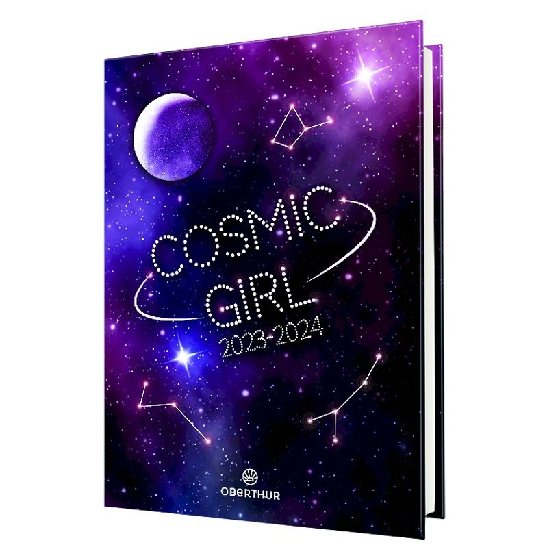 3664447144115-Agenda Cosmic - 1 jour par page - 12,5 x 17,5 cm - girl - Oberthur-P_405131823_1-0