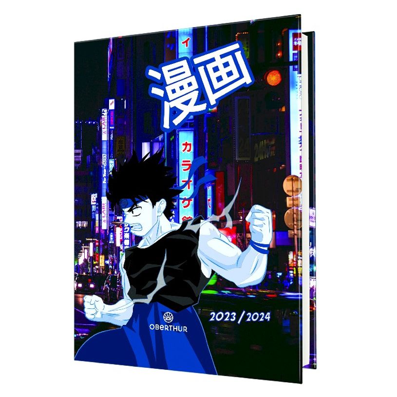 3664447144122-Agenda Manga - 1 jour par page - 12,5 x 17,5 cm - ville - Oberthur-P_405131825_1-0