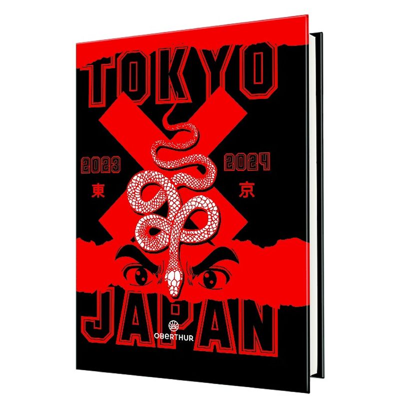 3664447144238-Agenda Manga - 1 jour par page - 12,5 x 17,5 cm - rouge / noir - Oberthur-P_405131827_1-0