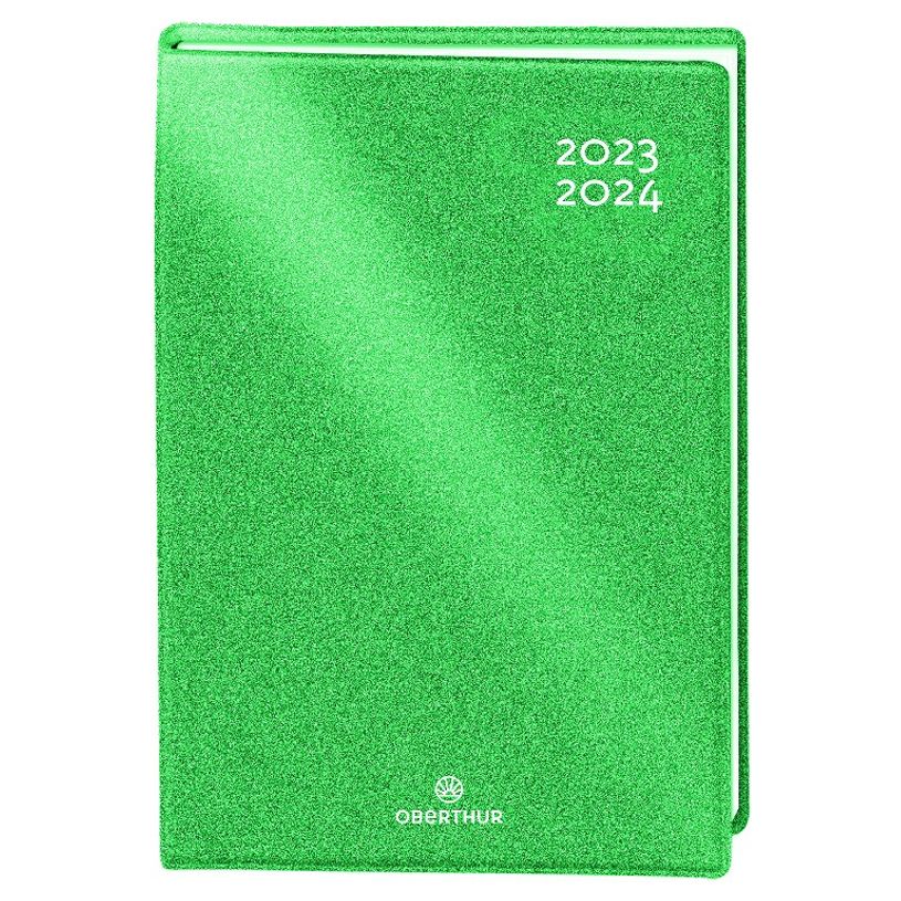 3664447144689-Agenda Gomme Métallisée - 1 jour par page - 12,5 x 17,5 cm - ficus - Oberthur-P_405131891_1-0