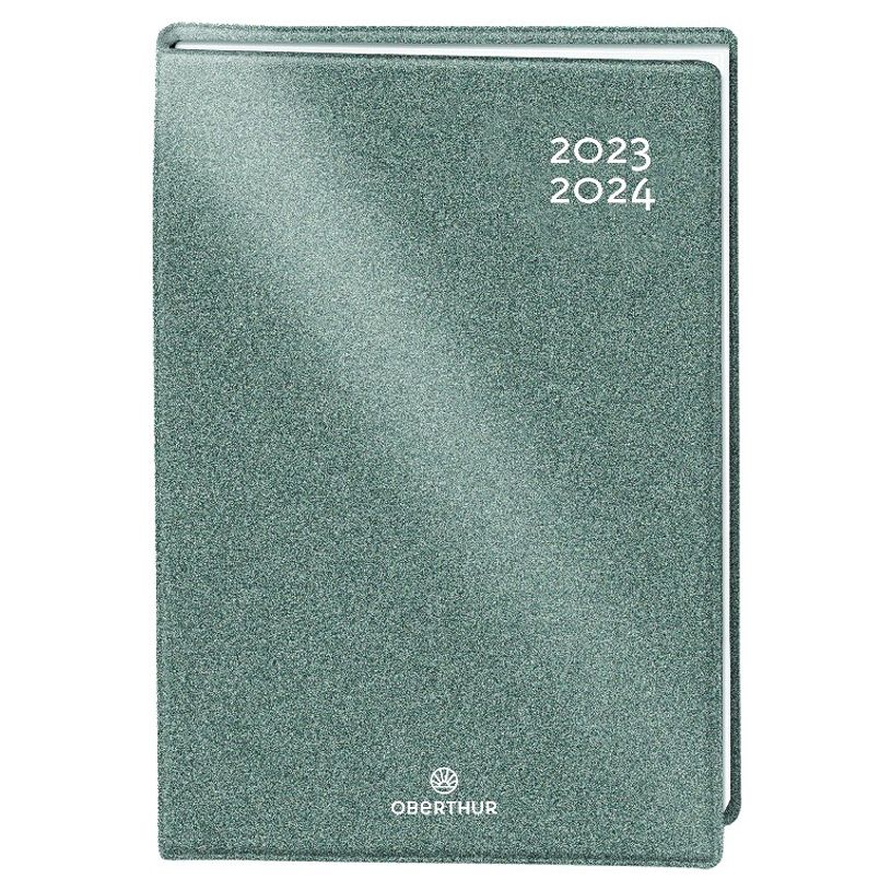 3664447144696-Agenda Gomme Métallisée - 1 jour par page - 12,5 x 17,5 cm - argent - Oberthur-P_405131892_1-0