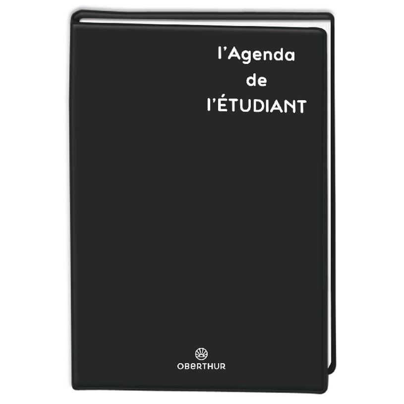 3664447149318-Agenda Humour Gomme - 1 jour par page - 13 x 18,5 cm - noir - Oberthur-P_405131912_1-0